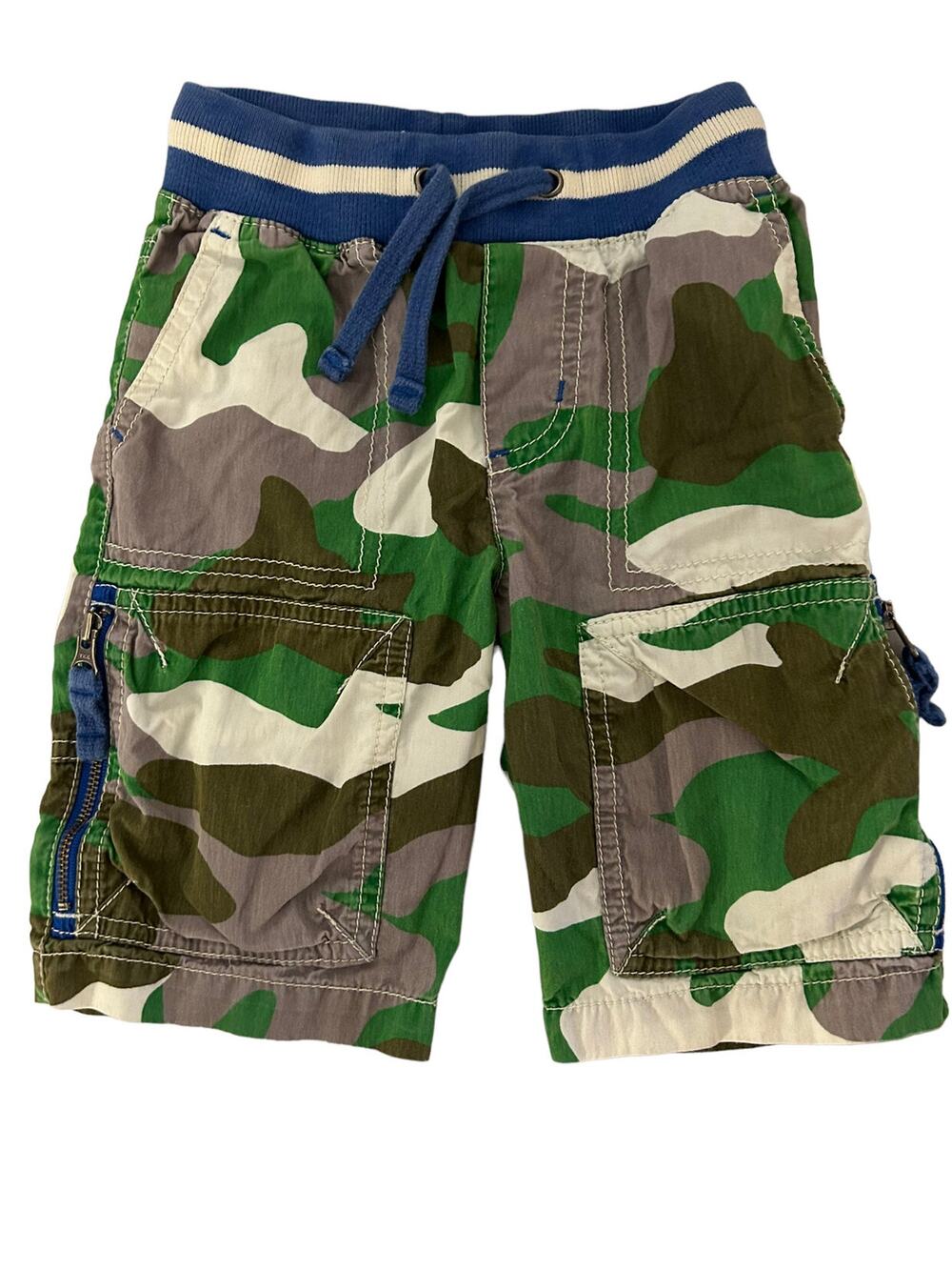 mini boden camo shorts size 2